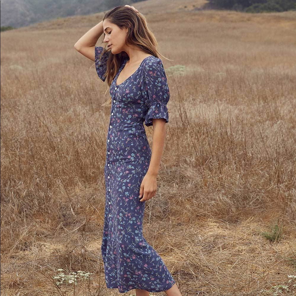 ▪️sold▪️nwt christy dawn dress lennon berry blue - Picture 2 of 7